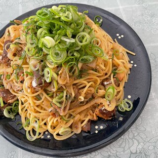 サバ缶de簡単和風パスタ